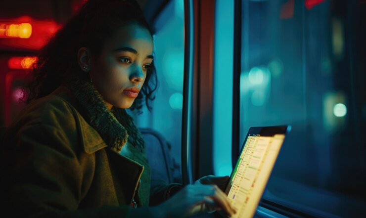 Ilustrasi perlindungan data digital dan privasi pengguna di platform hiburan online