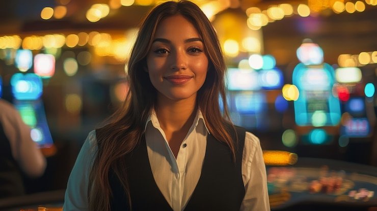 Pemain yang menggunakan perangkat mobile menikmati sesi live casino di crs99